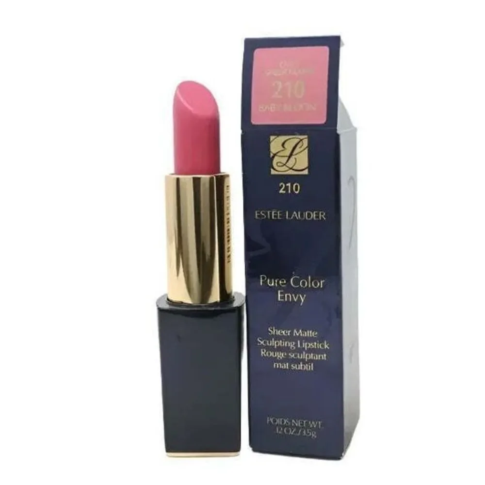 Estee Lauder Pure Color Envy Sheer Matte‎ Lipstick Baby Bloom 210 0.12 oz